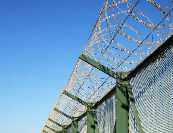 Anti-climb welded mesh